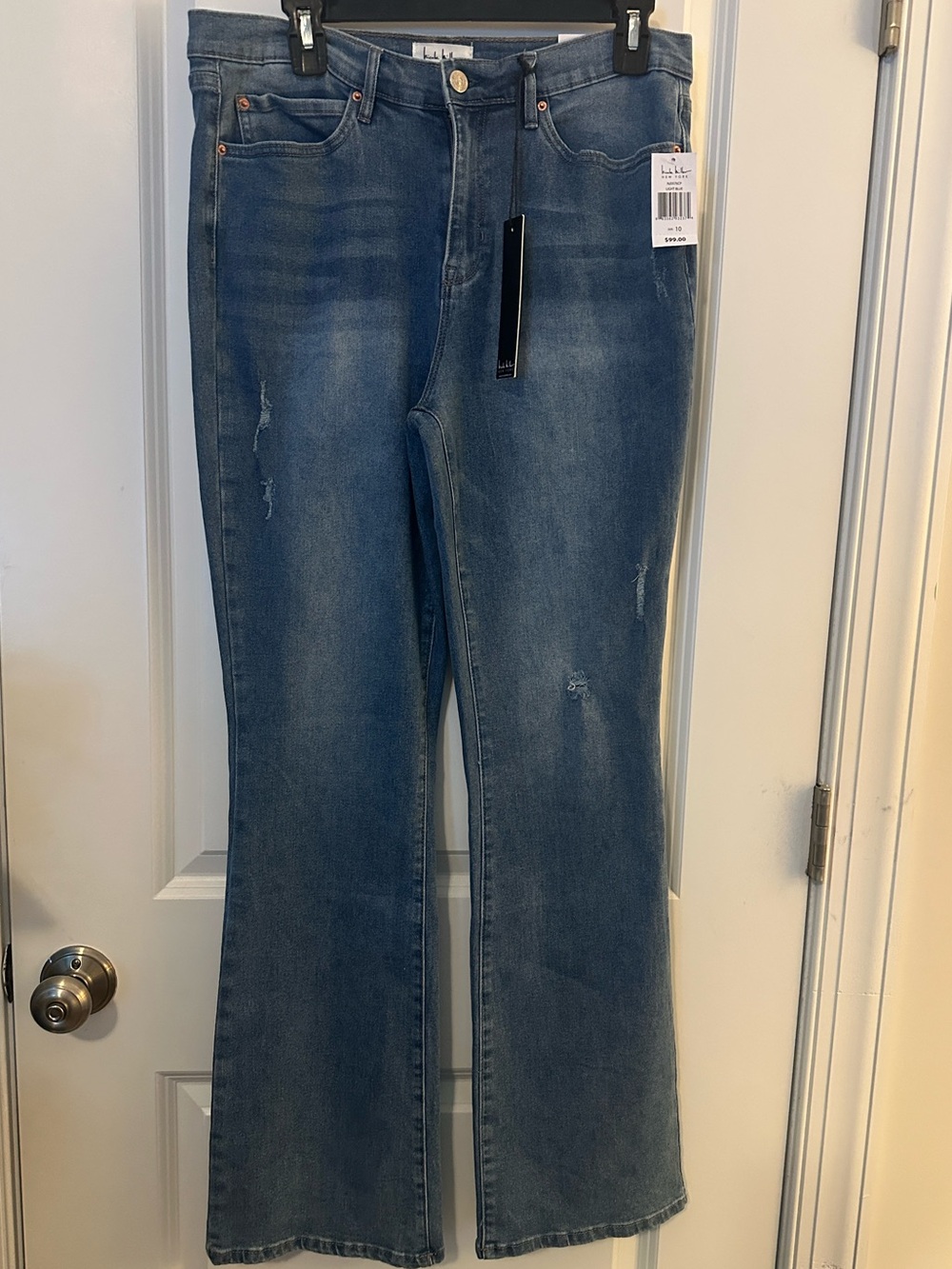 Nicole Miller Medium Blue Flare Jeans